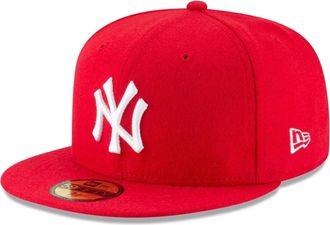 New Era New York Yankees Scarlet Basic 59FIFTY Fitted Hat