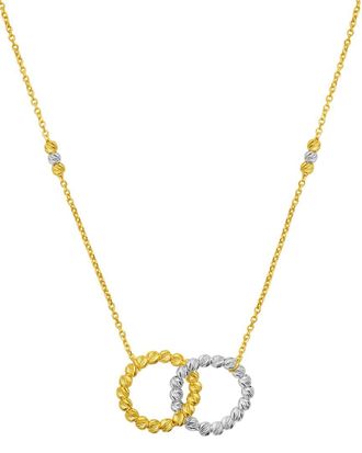 Italian Gold, Inc 14K Interlocking Necklace