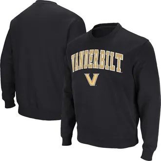 Colosseum Mens Colosseum Black Vanderbilt Commodores Arch & Logo Pullover Sweatshirt at Nordstrom, Size Xx-Large