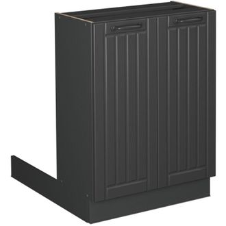 Vicco Isla De Cocina Fame-line, Gris Oscuro, 60 Cm Sin Encimera, Vicco