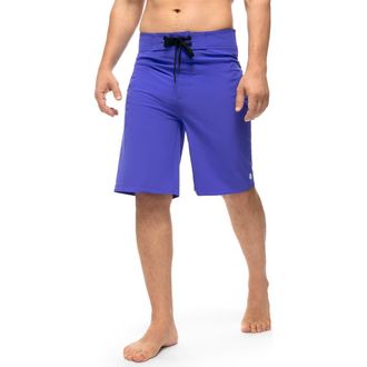 Coolibar Mens San Marino Boardshort - UPF 50+ Sun Protection - Accelera in Baja Blue at Nordstrom, Size Xx-Large