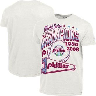 Champion Mens Champion White Philadelphia Phillies Winning Tradition Cooperstown Tri-Blend T-Shirt at Nordstrom, Size Xx-Large