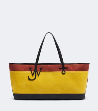 J.W.Anderson Anchor striped canvas tote bag