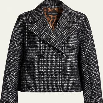 Dolce & Gabbana Check Pied Poule Double-Breasted Jacket