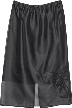 Cecilie Bahnsen Rokken, Dames, Zwart, S, Organza, Ocean Skirt