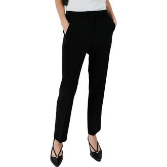 Gerard Darel Alya Tailored Mid Rise Pants in Black at Nordstrom, Size 10