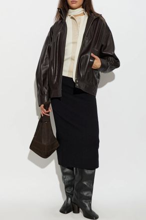 Arma Leather Jacket Paula, Womens, Brown