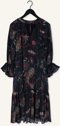 Ana Alcazar Jurk Pofmouwen &Ouml;ko-tex 100 - Dames - Korte kleedjes - Zwart - XS - Polyester - Kleedjes