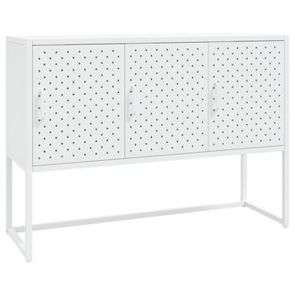 vidaXL Aparador De Acero Blanco 105x35x75 Cm Vidaxl