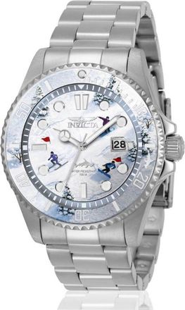 Invicta Pro Diver 51052 Herenhorloge - Quartz Uurwerk - Roestvrij Staal met Witte Wijzerplaat - 43 mm - Summerville