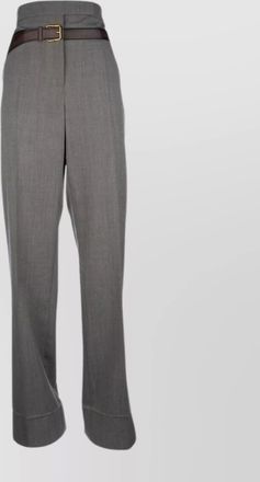 Prada wide leg trousers with back seam detail