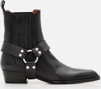 PARIS TEXAS Black Vintage Leather Boots