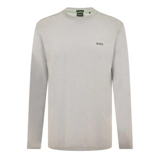 HUGO BOSS Heren Klassiek Logo Regular T-Shirt (Grijs)