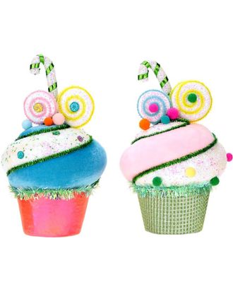 Mark Roberts Set Of 2 Cupcake Decorations