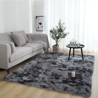 OEM Alfombra De Suelo Suave Y Mullida, De Gran Tama&ntilde;o, Color Gris Oscuro, 120 X 160 Cm, Ideal Para El Sal&oacute;n Y El Dormitorio