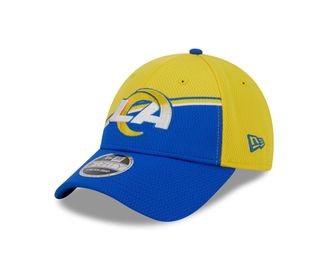 New Era Los Angeles Rams NFL 2023 Sideline Yellow Blue 9Forty Stretch Snapback Cap - One-Size
