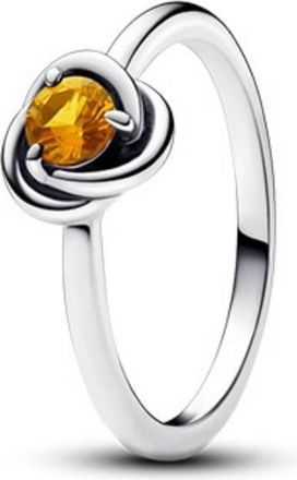 Pandora November Honey Eternity Circle Ring, Size 52