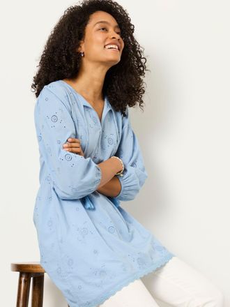 Fat Face FatFace Rue Blue Petite Broderie Tunic