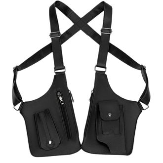 Generic Mens Shoulder Satchel - cross body Storage Case, Strap Utility Pack, duals Pocket Organizer, tacticals Carry Accessory | Adjustable Strap Equipment Sa