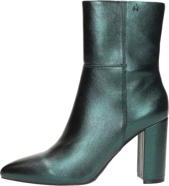 Mexx Kianna Enkellaarsjes - Dames - Laarzen met Hak - Groen - 38 EU - Schoenen