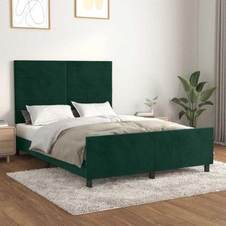 vidaXL Furniture Limited - Estructura Cama Sin Colch&oacute;n Terciopelo Verde