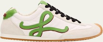 Loewe Ballet Runner Mixed Leather Sneakers