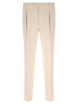 Brunello Cucinelli White Cotton Casual Mens Pants
