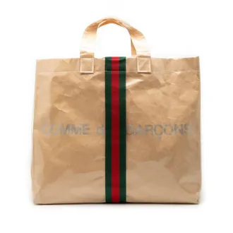 Gucci Pre-owned Gucci COMME des GARCONS PVC Web Shopper Tote Unisex T4759KETUB5FZQOF