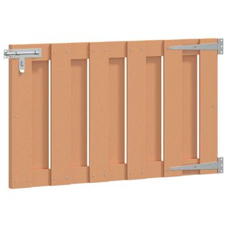 vidaXL Puerta De Jard&iacute;n 100 X 60 Cm Wpc Y Aluminio Marr&oacute;n Vidaxl