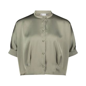 Vera Mont Dames, Blouses & Shirts, Groen, Maat: S Poliester