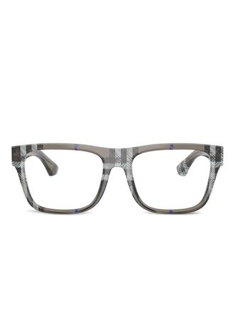 Burberry Sunglasses Occhiali squadrati BE 2411 a quadri - Grigio