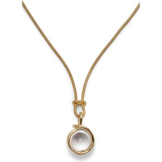 LADY GREY Sling Quartz Pendant Necklace in Gold at Nordstrom