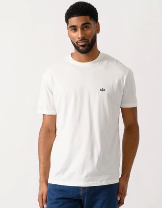 A|X Armani Exchange Mens Armani Exchange Mens A|X Monogram T-Shirt - Off White U0009 - Size: 40