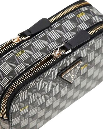 Guess Womens Crossbody Bag Black Logo Polyurethane - Crossbody-Bags