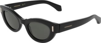 Ferragamo Grey Cat Eye Ladies Sunglasses SF2062SE 001 49