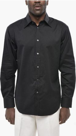 Tom Ford Cotton and Silk Solid-Color Shirt with French Collar size 41