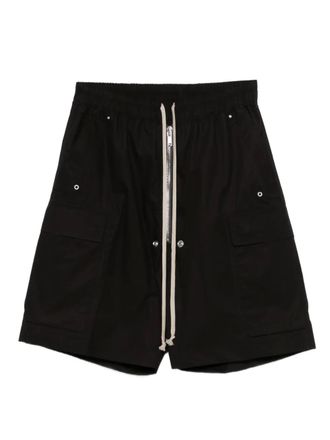Rick Owens zip-detail cargo shorts - men - Organic Cotton - 52 - Black
