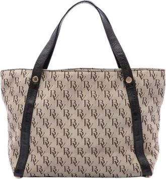 Bottega Veneta Pre-owned Vintage Tote Bag - Dames - Vintage Shopper - Beige - ONE Size - Leer - Vintage