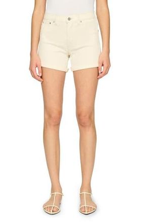DL1961 Zoie Mid Rise Relaxed Denim Shorts in Eggshell Rolled at Nordstrom Rack, Size 23