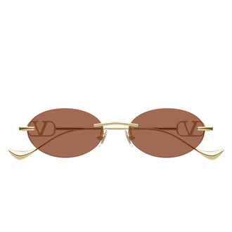 Valentino Sunglasses Vg0032 S 002 Gold/Brown Women
