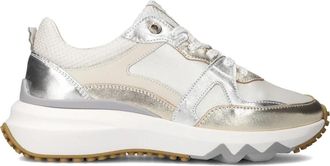 Floris Van Bommel Glamoureuze Zilveren Sneakers - Dames - Sneakers - Grijs - 39 EU - Schoenen