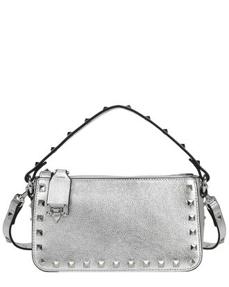 Tiffany & Fred Metallic Studded Convertible Shoulder Bag