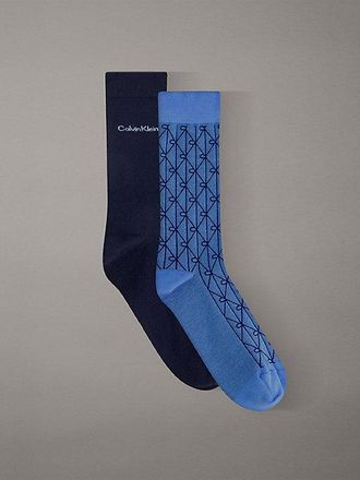 Calvin Klein 2 Pack Soft Cotton Stretch Crew Socks