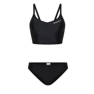 Reebok Tankini REEBOK Hatty, Damen, Gr. XS, N-Gr, schwarz, Obermaterial: 80% Polyamid, 20% Elasthan, Bikini-Sets Tankini, mit herausnehmbaren Pads