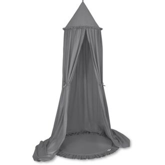 OEM Conjunto: Dosel Colgante De Algod&oacute;n Para Habitaci&oacute;n Infantil Y Alfombra Con Volante - Antracita