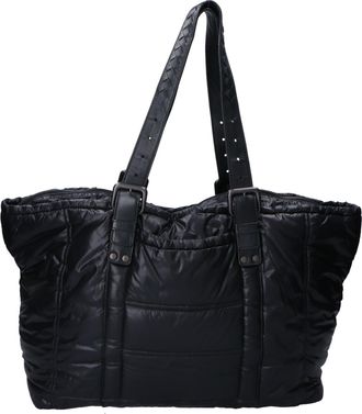 Bottega Veneta Black Nylon Tote Bag (Pre-Owned)