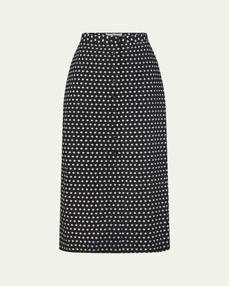 Frame Denim The Polka Dot Skirt