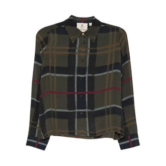 Barbour Camisa de manga larga de corte relajado Kirklees - Blouses & Shirts - Mujer - Verde - M