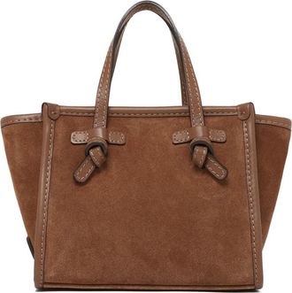 Gianni Chiarini Marcella Su&egrave;de Leren Shopper - Dames - Shoppers - Bruin - ONE Size - Su&egrave;de - Tassen