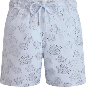 Vilebrequin Ronde Van Schildpadden Jacquard Zwembroek voor Heren - Heren - Strandmode - Wit - 2XL - Badmode
